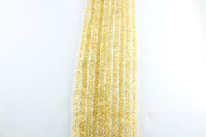 Real Hermoso Botón Facted Citrine Collar Strand 18" Plata Esterlina 925 - Imagen 1 de 9