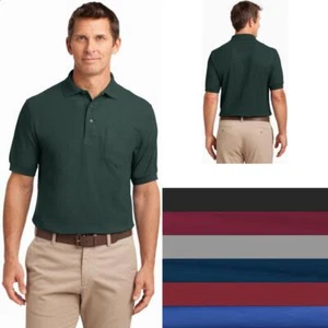 Polo Port Authority ® Tall Silk Touch™ con bolsillo TLK500P para hombre tallas LT-4XLT - Imagen 1 de 49