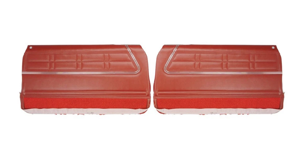 Par de painéis de porta dianteira pré-montados Chevrolet Impala e SS 1967 - Imagem 1 de 1
