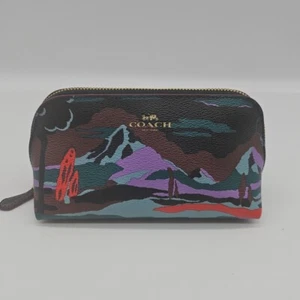 Coach F15274 Landscape Print Limited Edition Accordion up Make Up Wallet Bag - Picture 1 of 9