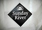 Sunday River Maine Skiing Porcelain Sign Soda Fountain Gas Garage Oil 12" X 12"