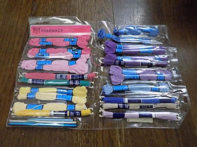 Prism Skeins Craft Embroidery Floss Thread Multi Colors LOT of 24 & needles new - Image 1 of 4