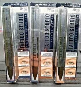 (3 Pack) Maybelline Tattoo Studio - Brow Lift Stick - #264 Clear 0.038 Oz Each. - Picture 1 of 4