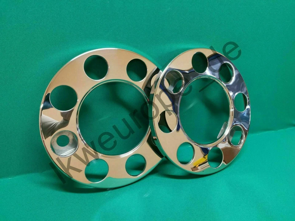 x2 enjoliveur adapté camion Mercedes Benz Atego protection écrou de roue acie... - Photo 1/4