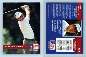 Neal Lancaster #123 PGA Tour 1992 Pro Set Trading Card
