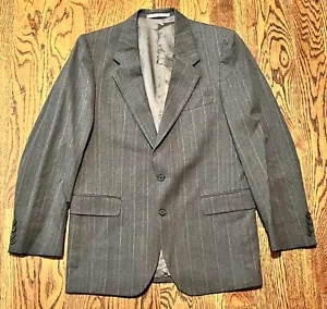 Blazer vintage Yves Saint Laurent cappotto sportivo lana medio 42 grigio tuta gessata - Foto 1 di 6