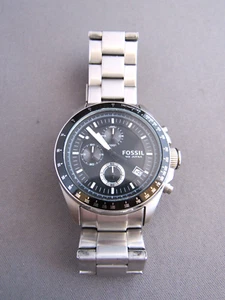 FOSSIL CHRONOGRAPH 10ATM TACHYMETER MENS WORKING WRISTWATCH - Picture 1 of 8