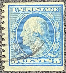 Scott 458 U.S. 1915 George Washington 5 Cent Stamp - Picture 1 of 2