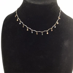 Girocollo vintage SilverT piccole perline VSCO ragazza pattinatore estetica stile anni 70 stile interpolazione - Foto 1 di 4