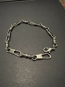 James Avery Stainless Steel Bracelet Retired Fishers of Men Size 8 Inches Long