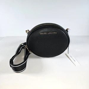 NWT Marc Jacobs Rewind Oval Double Zip Crossbody Bag Black M0016411-001 - Picture 1 of 8