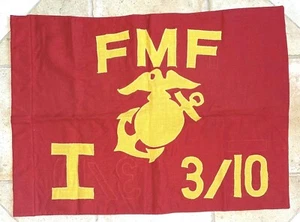 WWII USMC UNITED STATES MARINES FLEET MARINE FORCE FMF I 3/10 3 10 FLAG - Picture 1 of 2