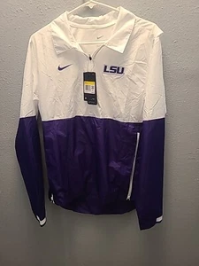 Chaqueta de Entrenadores Nike LSU Tigers On Field NCAA 1/2 Cremallera Nueva con Etiquetas. CI5804-100. Pequeño - Imagen 1 de 4