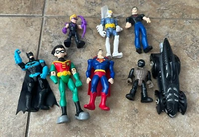 Action Figures Lot 8 Piece Mixed Super Hero’s Batman 90's Vintage DC McFarlane - Image 1 of 4