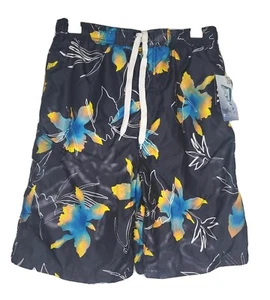 Kanu Surf boys Viper Quick Dry Upf 50+ Beach Swim Trunks Seagate Black XL 18-20 - Picture 1 of 4