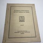 A Program Of Self-Analysis And Job Guidance For Adults 1934-35 Booklet Pa 