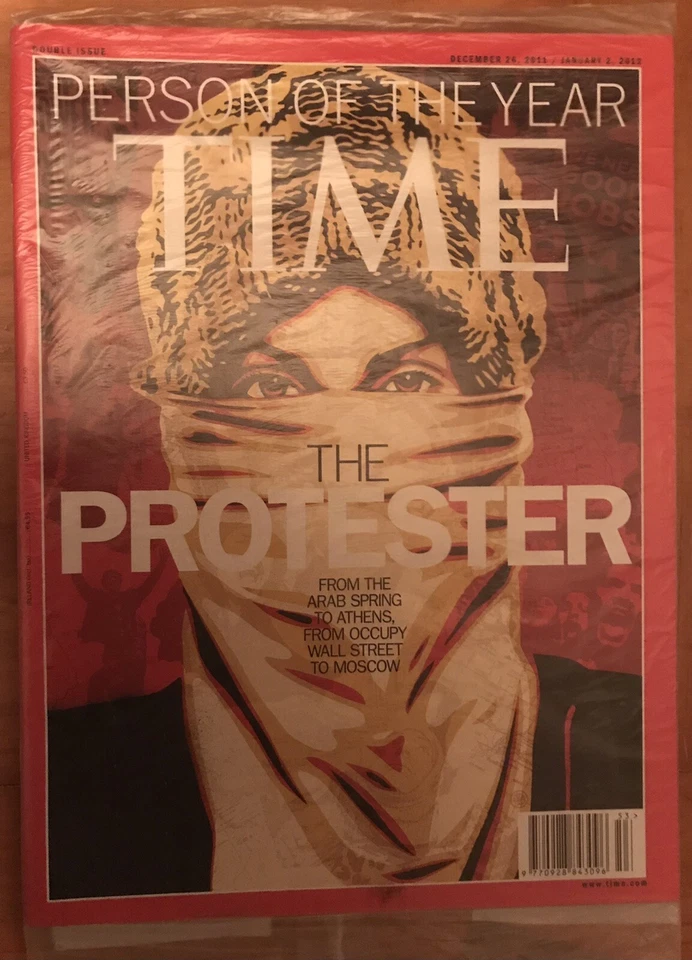 TIME Magazine 2012 The Protester Person Of The Year POTY No Label NEW SEALED - Image 1 of 1