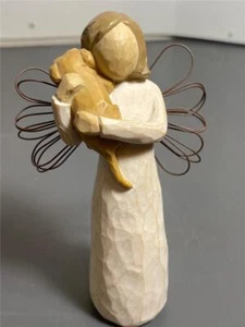 Willow Tree Angel of Friendship Girl With Dog Puppy 5"H Lordi 1999 Demdaco - Picture 1 of 1