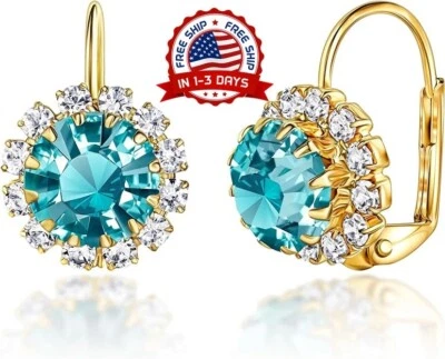 Aretes pendientes de mujer oro 18k regalos para mujer mi novia joyeria joyas HOT - Image 1 of 4