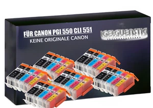XXL Patronen für Canon PGI-550 CLI-551 Pixma IP7250 IX6850 MG5650 MG6650 MX925 - Bild 1 von 86