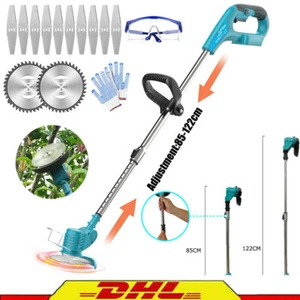 Für Makita 18V Akku Rasentrimmer Freischneider Elektro Trimmer Motorsense 1400W - Bild 1 von 13