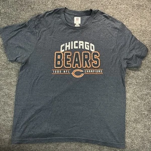 Chicago Bears Shirt Mens 2XL Navy NFL Football 1985 Champions Team Apparel Tee - Picture 1 of 8