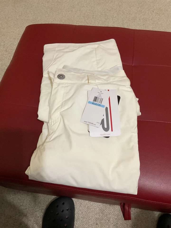 Pantalones de nieve Spyder Vixen para niñas / BLANCO / talla 20 Foto 1 de 1