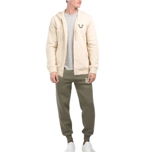 True Religion Para hombres Talla M 2 Piezas Sudadera Polar Chándal Sudadera con Capucha Joggers Nuevo con Etiquetas - Imagen 1 de 8
