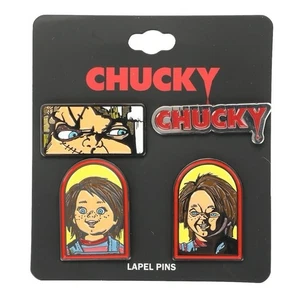 Chucky Set of 4 Enamel Pins - Picture 1 of 3