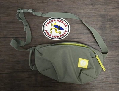 Volcom Waist Bag Fanny Pack Crossbody Belt Bag Unisex Green SMOKE/PET FREE! - Image 1 of 3