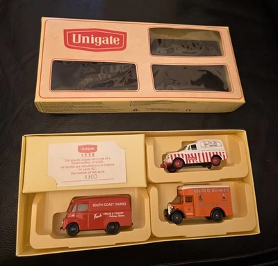 Unigate Dairies Lledo Edición Limitada de 3 Modelos Diecast de Vehículos de Compañía Foto 1 de 4