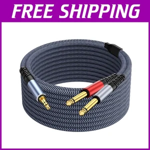 50ft TRS Stereo to Dual 1/4 Cable Splitter - Picture 1 of 9