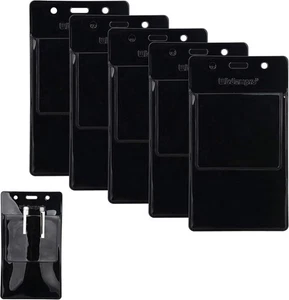 Wisdompro 5 Pack Clear Heavy Duty Pocket Protector for Shirts, Lab Black - Picture 1 of 6