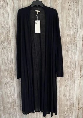 Cárdigan largo delantero abierto Eileen Fisher mujer nuevo con etiquetas The Icon Maxi mezcla de lino 3X Foto 1 de 4