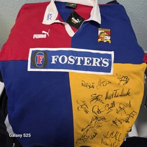 LONDON BRONCOS RUGBY LEAGUE SHIRT SIGNED AUTOGRAPHS 1996 - 98 WITH TAGS XXL🇬🇧 - Picture 1 of 24