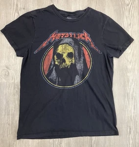 Metallica Tshirt Skull With Hood Graphic Crewneck T-Shirt Herren Gr. M - Bild 1 von 5