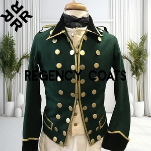 New Green Dragoon Jacket, British Legion Uniform Coat, 18th Century Wool jacket - Picture 1 of 6