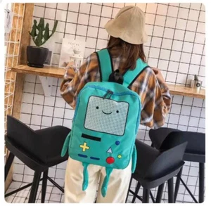 LO ÚLTIMO Mochila de Lona para Damas Anime Hora de Aventura Beemo BMO Bolso Kawaii - Imagen 1 de 5