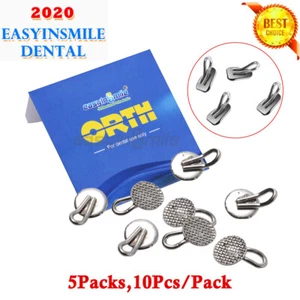 US 50Pcs Orthodontic Hook Bondable Round/Rectangular Dental Traction EASYINSMILE - Picture 1 of 14