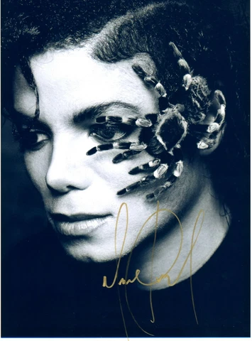 Michael Jackson Hand Signed Live Ink Picture With 100% Authentic COA King of Pop Cover
