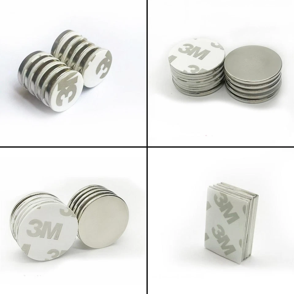 ★TheQ★ Neodym Supermagnet selbstklebend mit 3M-Schaumkleber 10-60mm - Bild 1 von 1