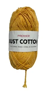 New - Premier Just Cotton Yarn Amber #1023-59 Premier Yarns 104 Yds Cotton Poly - Picture 1 of 4
