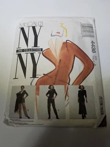 McCall's 4438, NY COLLECTION, MISSES' JACKET SKIRT PANTS, SIZE 6, UNCUT - Picture 1 of 2