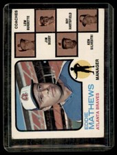 1973 TOPPS EDDIE MATHEWS/LEW BURDETTE/JIM BUSBY/ROY HARTSFIELD/KEN SILVESTRI