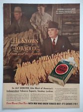 Lucky Strike cigarettes papillon courtepointe vintage magazine publicité