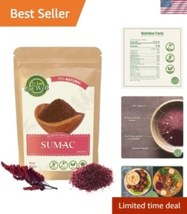 Gourmet 16 oz Resealable Sumac Spice Powder - 100% Natural Flavor Booster - Picture 1 of 11