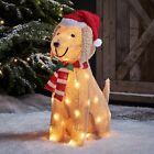 Lights4fun Led Outdoor Christmas Labrador Figure Garden Decoration Ip44 Rated