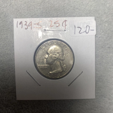 1939-S 25C Washington Quarter Cover