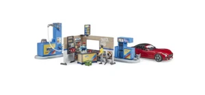 Bruder U62111 Tankstelle und Waschanlage mit Zubehör Modell Spielzeug Geschenk - Bild 1 von 3