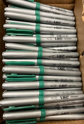 35 BIC 强度标记超细尖永远绿色标记新品 — 第 1/3 张图片